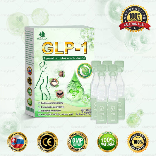 💙CrazyLeaf® 🫧Meglutide GLP-1 Aktivujúci Orálny Roztok 🫧 Obezita, kardiovaskulárne ochorenia, cukrovka, spánkové apnoe, problémy s kĺbmi a ďalšie